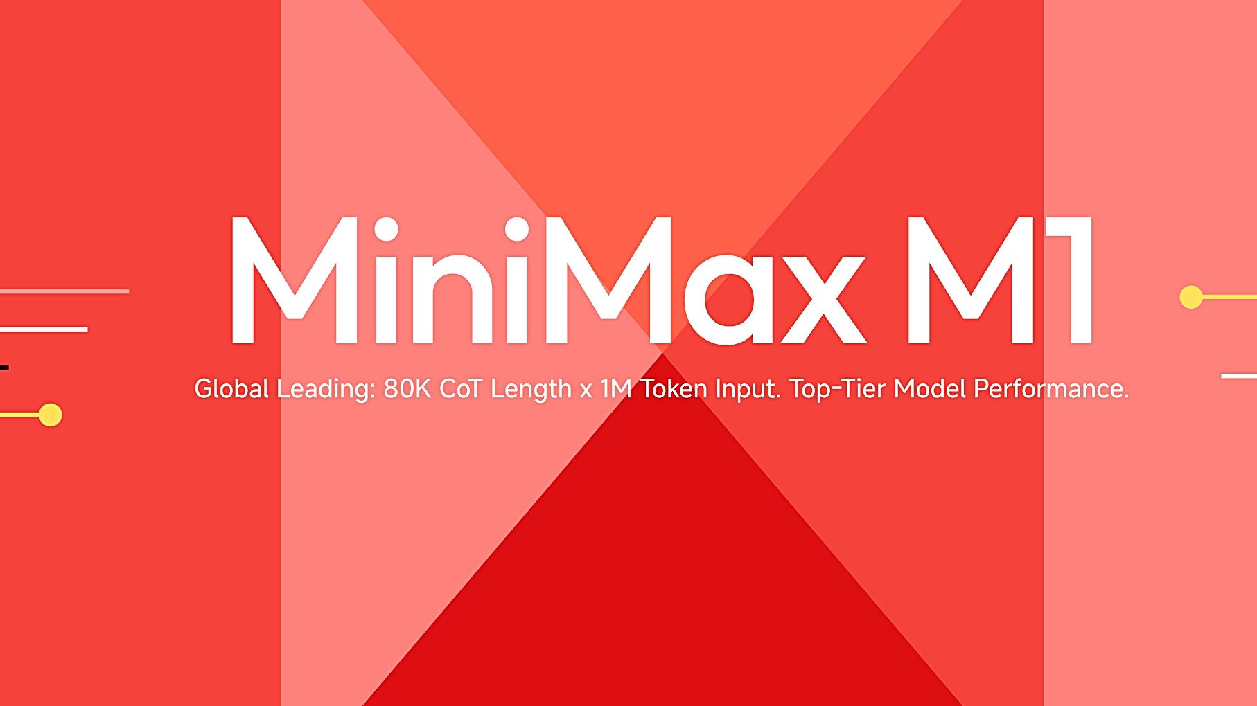 上海スタートアップのMiniMax、世界最長100万トークン対応のLLM「MiniMax-M1」をオープンソースで公開──わずか53万ドルで訓練、最先端AIエージェント利用ものサムネイル画像