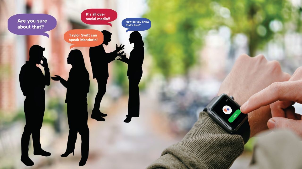 AIが会話中の誤情報を手首で検知 研究者らがスマートウォッチ型ファクトチェッカーを発表のサムネイル画像