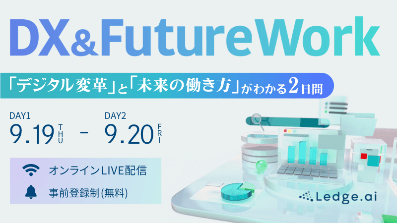 未来の職場のニューノーマルを知るＬＩＶＥ配信イベント 【DX & Future Work 2024】9/19-20 開催のサムネイル画像