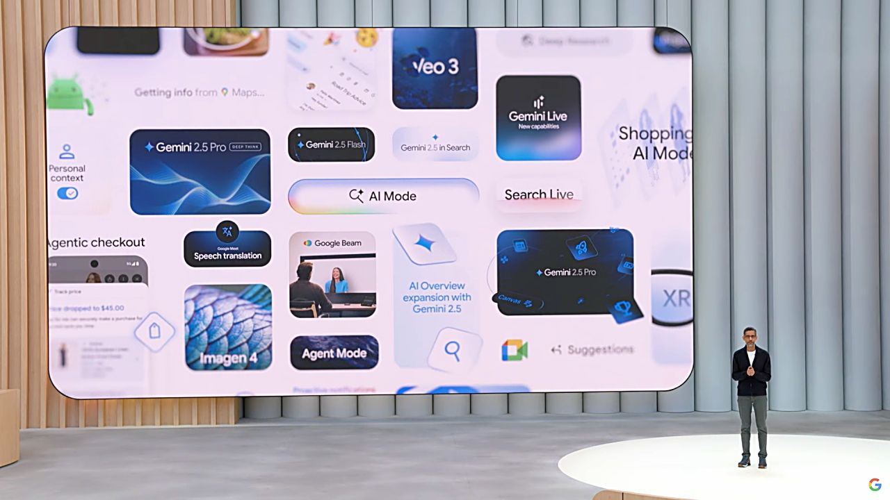 Google I/O 2025で示された“AIネイティブ”戦略の全貌──Gemini 2.5、AI検索、Veo 3など新機能群を発表のサムネイル画像