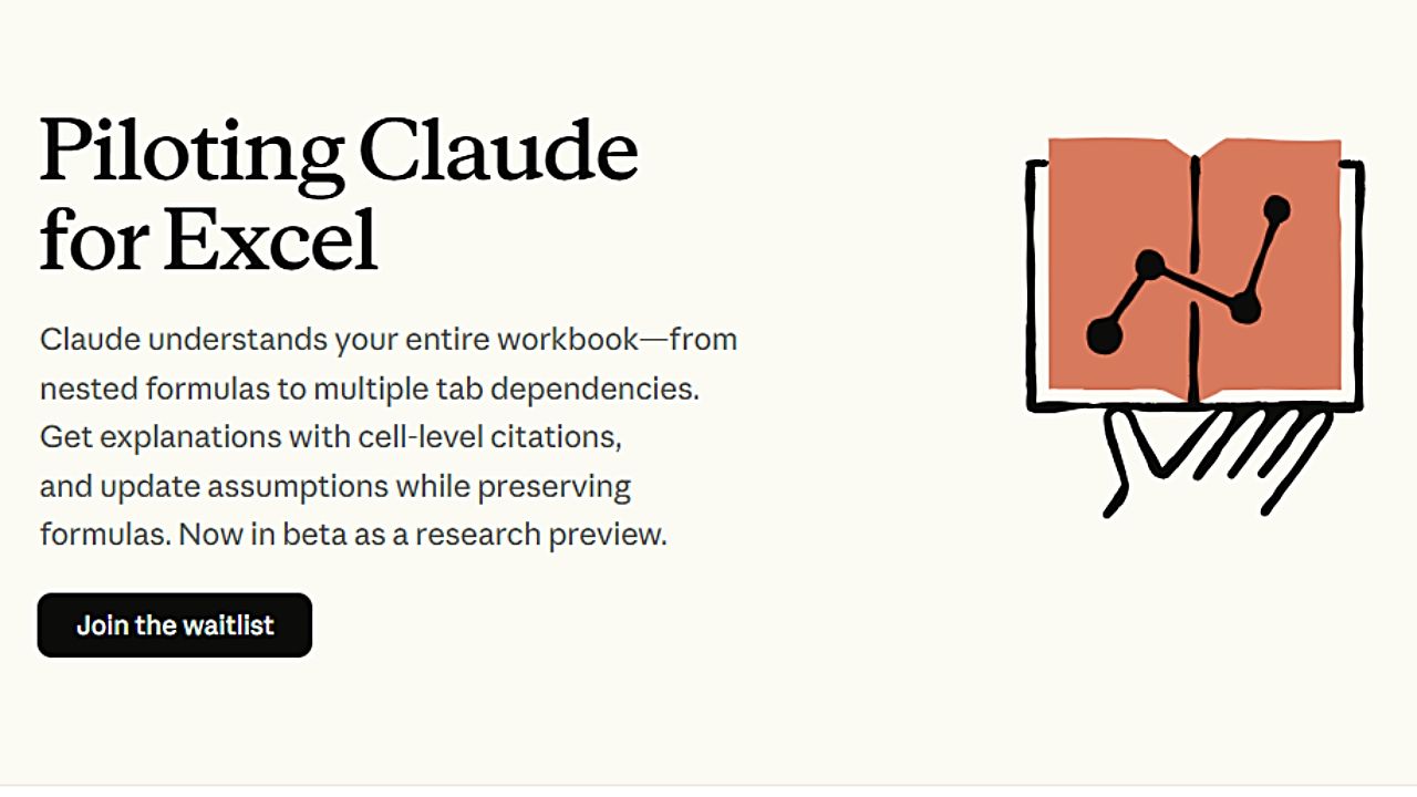 Anthropic、生成AI「Claude」をExcelに統合──分析・説明・編集を自動化する新アドインを発表のサムネイル画像