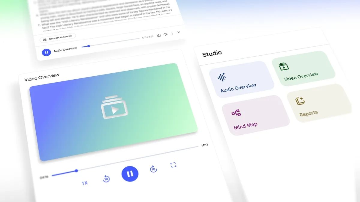 Google、NotebookLMにAI要約動画生成「Video Overviews」追加 学習&リサーチを映像でサポートのサムネイル画像