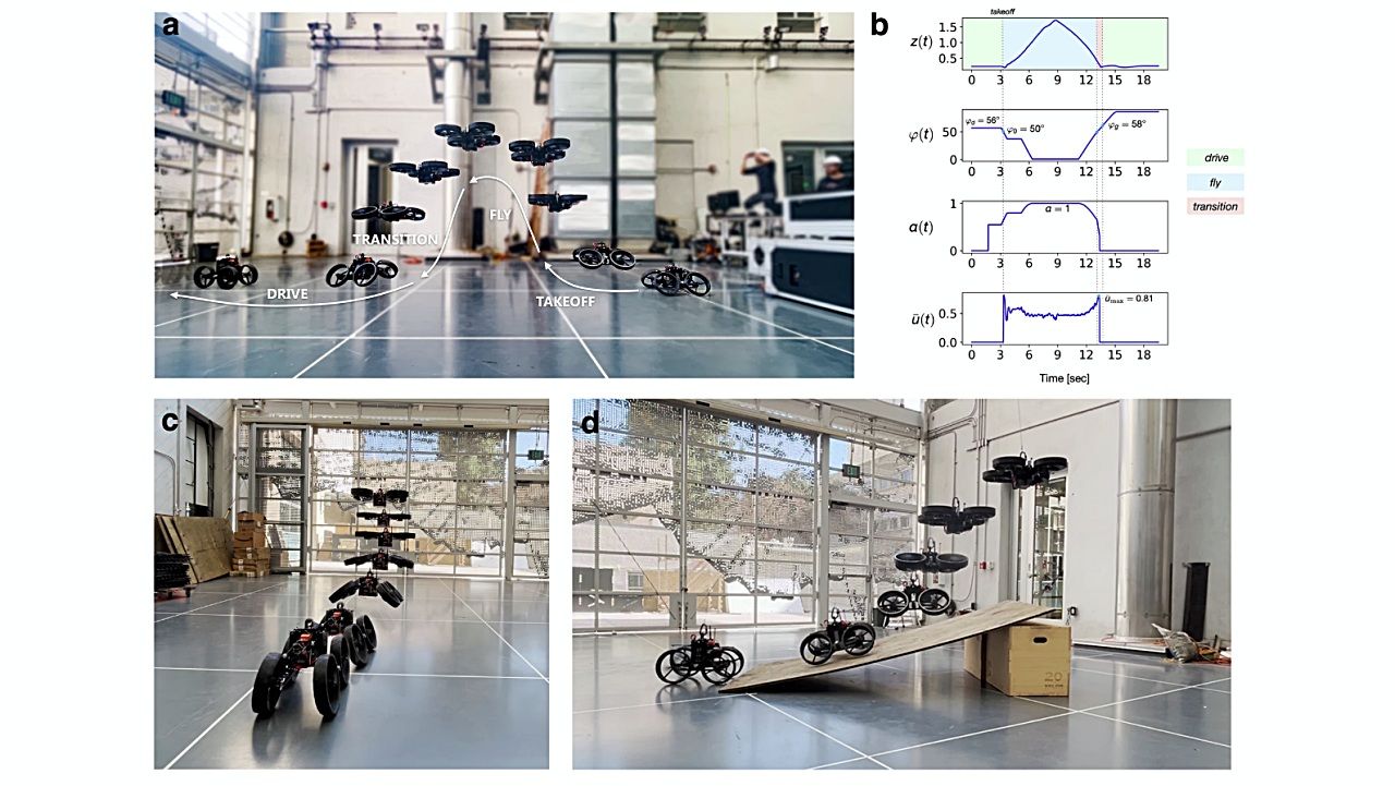 空と地上を自在に移動できるロボット──カリフォルニア工科大学の研究チームが「空中変形モルフォボット」を発表のサムネイル画像