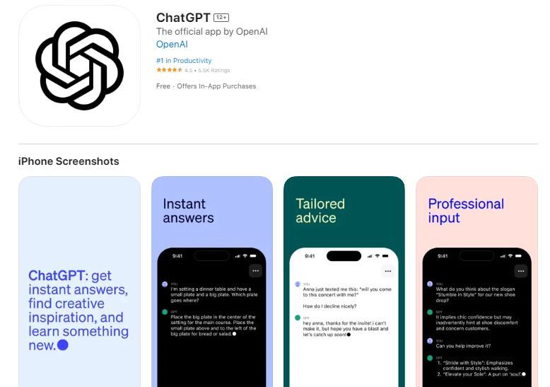 OpenAIが「ChatGPT」のiOSアプリを米国でリリース 日本では未定のサムネイル画像