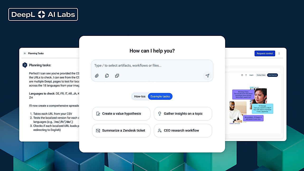 DeepL、企業向け自律型AIエージェント「DeepL Agent」を発表──反復作業を自然言語で自律実行、ベータ版を提供開始のサムネイル画像