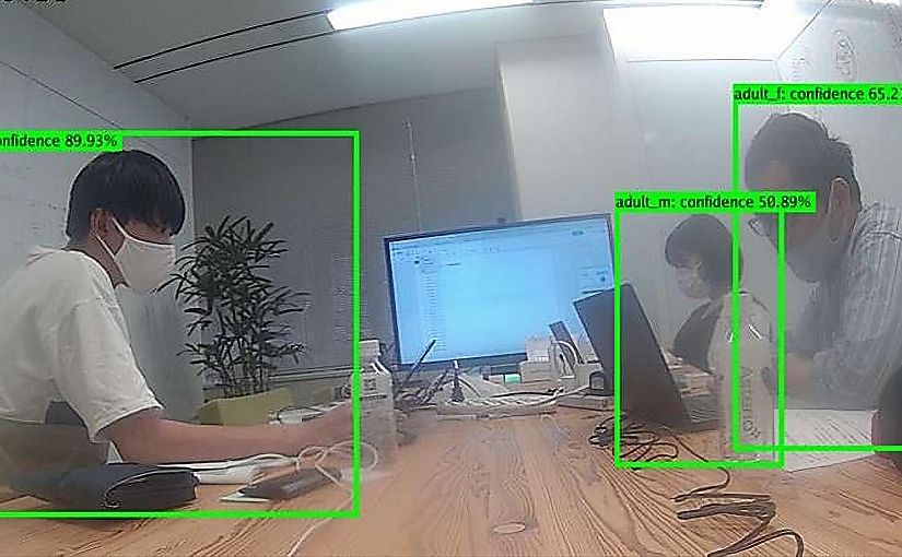 AI開発未経験の文系大学生でも2時間でできた！「AIカメラを使った人数検知による3密検知ソリューション」を作ってみたレポートのサムネイル画像