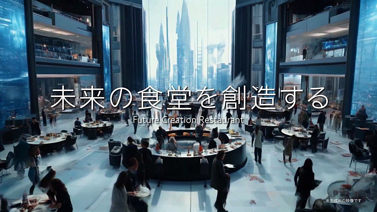 生成AIで描く“いただきます”の未来――中西製作所が「未来のAI食堂ムービー」を公開のサムネイル画像