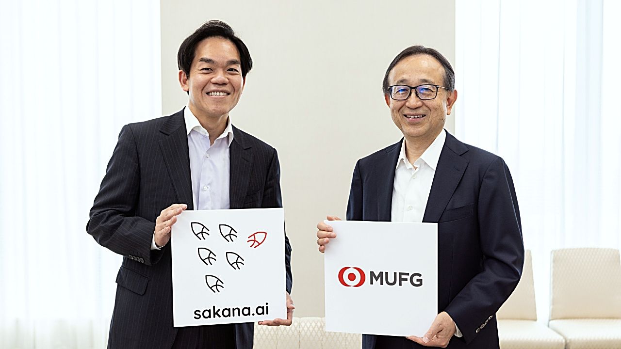 Sakana AIと三菱UFJ銀行が包括提携:銀行業務特化型AIの共同開発を開始——Sakanaの伊藤錬氏はAIアドバイザーにのサムネイル画像