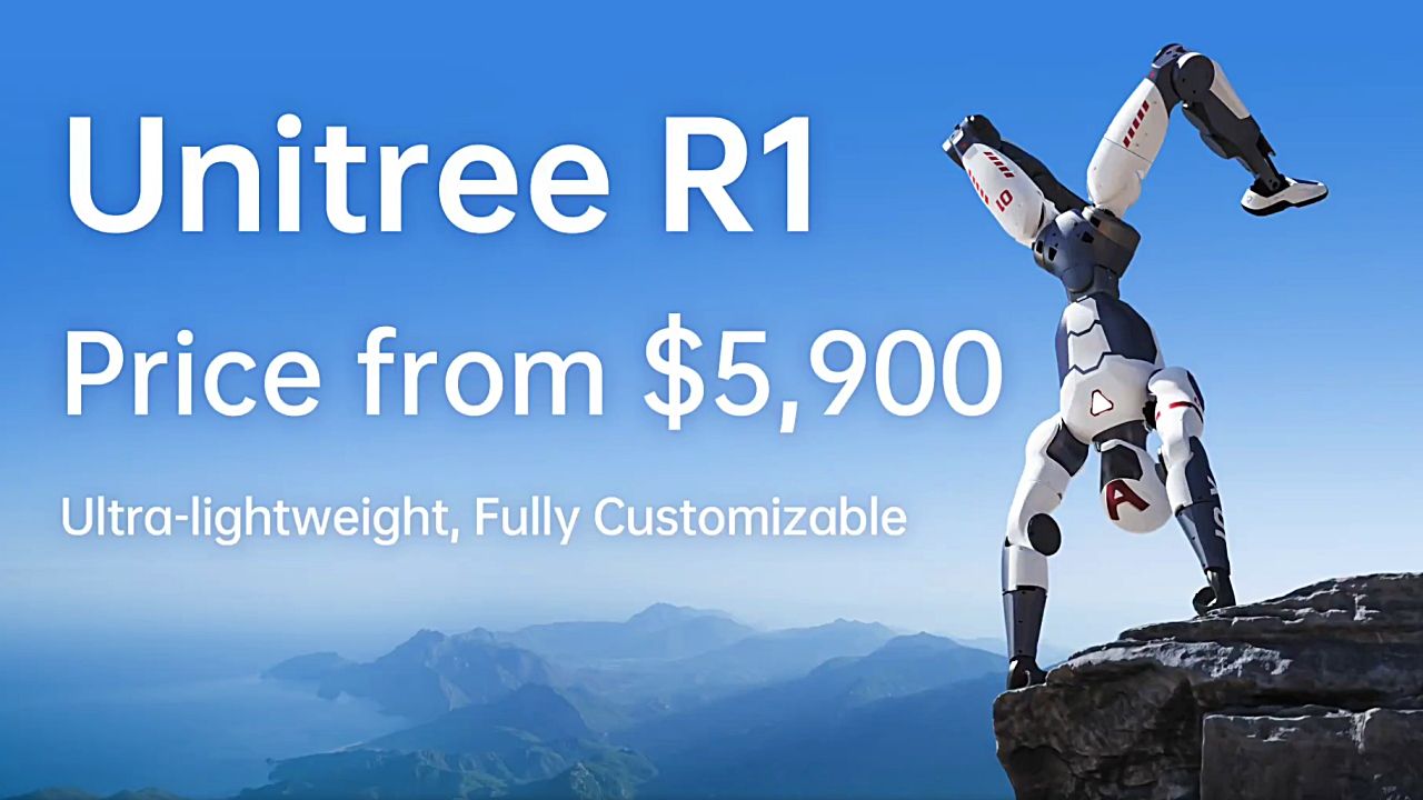 家電価格のロボ誕生 Unitree R1、87万円で歩く・走る・側転する25 kgヒューマノイドのサムネイル画像