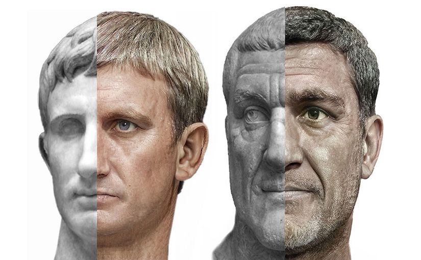 歴代ローマ皇帝54人の顔をAIで再現 彫刻などの歴史資料を活用のサムネイル画像