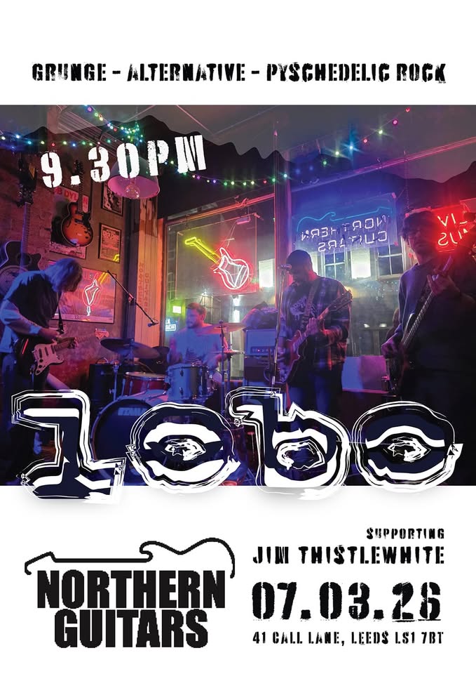 Lobo at Northern Guitars Leeds with support from Jim Thistlewhite
