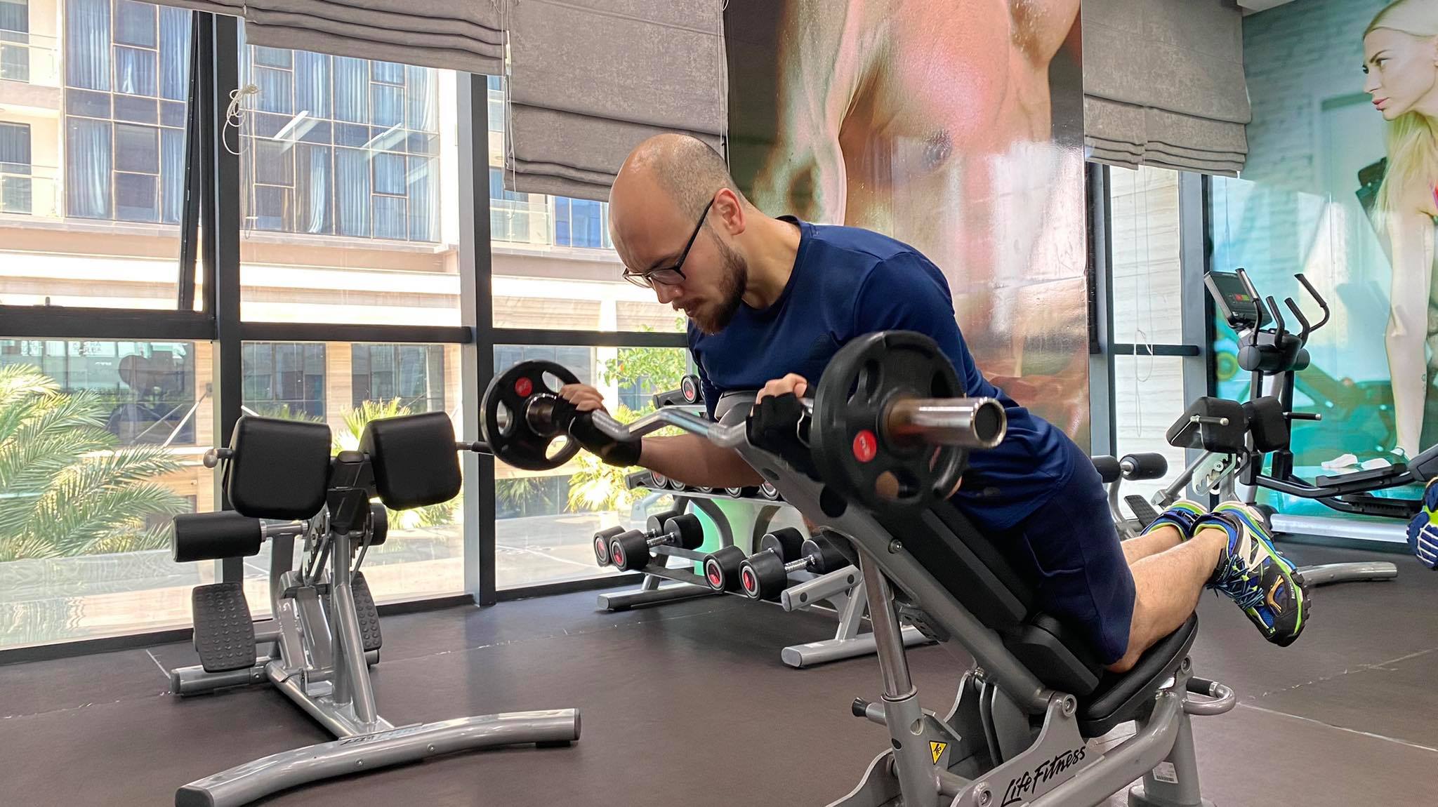 Bí quyết để không tạo áp lực cho bản thân là Kelvin cứ tập hết sức mình với những bài tập được huấn luyện viên giao