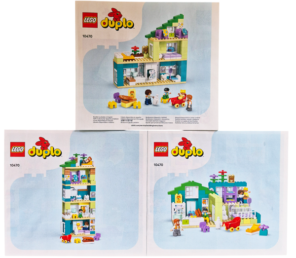 3 in 1 Modern Family House with Figures image 3