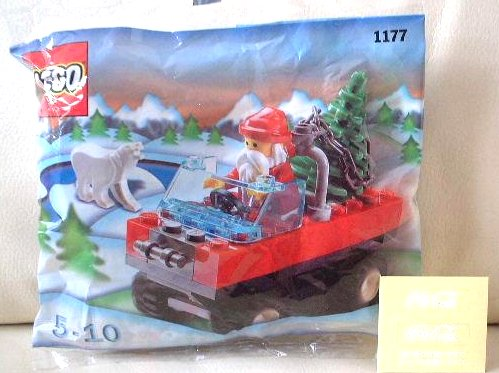 Santa In Truck with Polar Bear