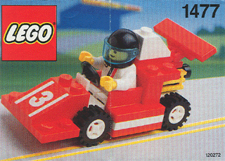 Red Race Car Number 3 image 2