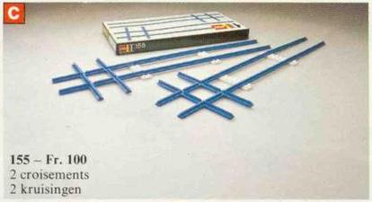 2 Cross Rails, 8 Straight Tracks, 4 Base Plates image 2