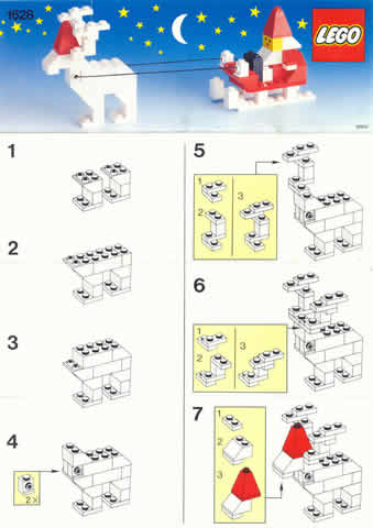 Santa on Sleigh with Reindeer