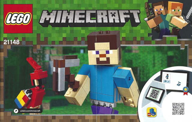 Minecraft Steve BigFig with Parrot image 2