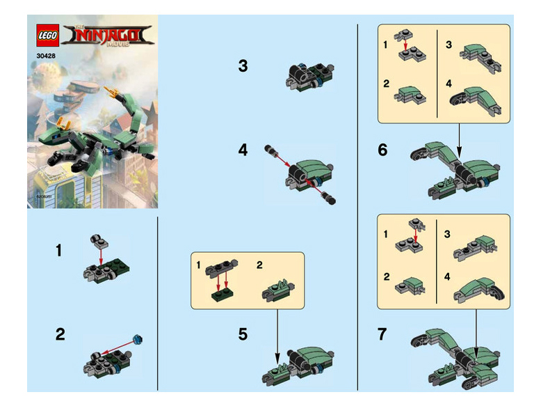Green Ninja Mech Dragon