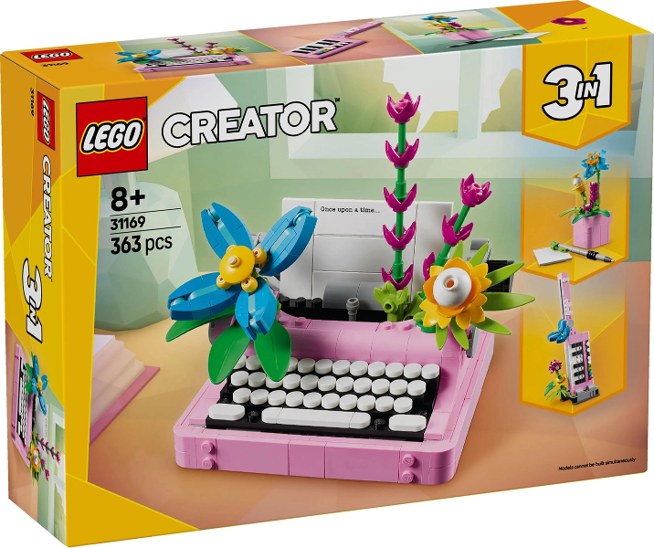 Typewriter with Flowers