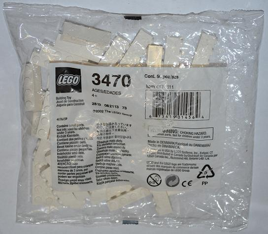 1 x 4 White Bricks