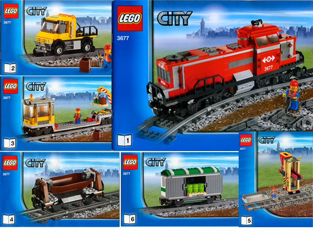 Red Cargo Train image 2