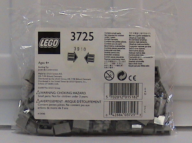 1 x 2 Brick Light Gray