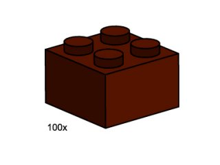 2 x 2 Brown Bricks