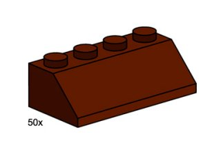 2 x 4 Roof Tile Brown
