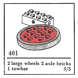 Large Wheels with Axles (The Building Toy) image 2
