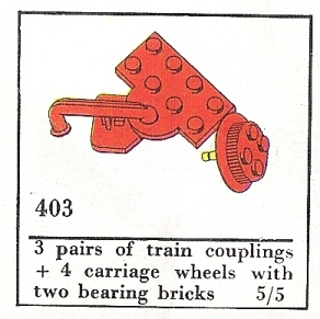 Train Couplers and Wheels (The Building Toy) image 2
