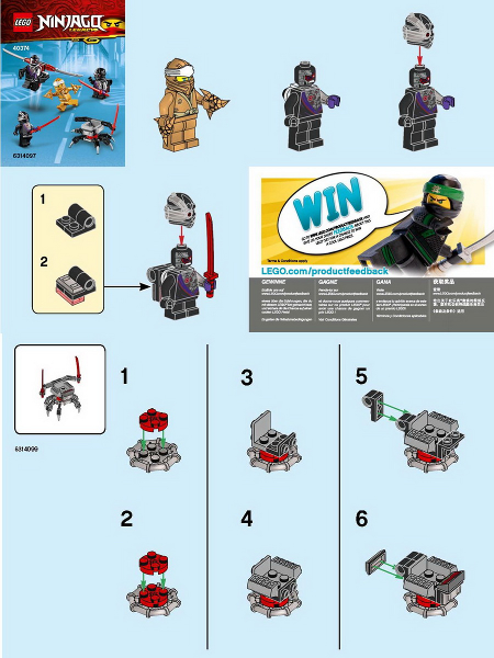 Golden Zane Minifigure Accessory Set
