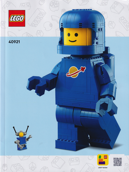 Up-Scaled Blue Astronaut Minifigure image 2
