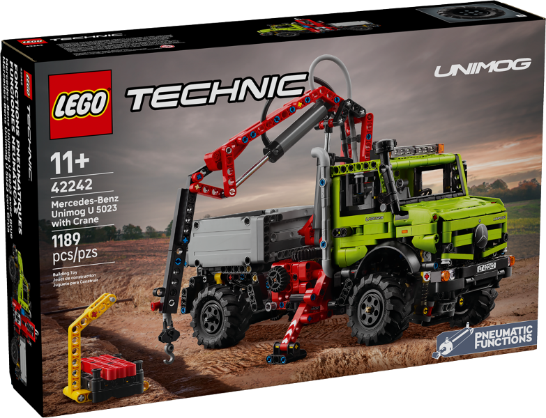 Mercedes-Benz Unimog U 5023 with Crane