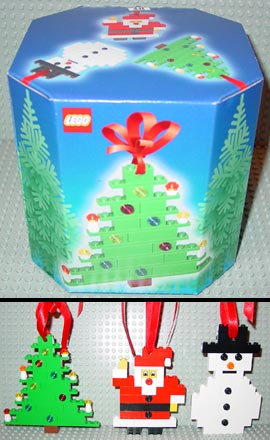 Three Christmas Decorations - Santa Tree and Snowman image 2