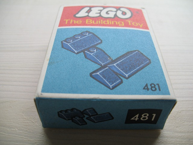 Slopes and Slopes Double 2 x 3 an 2 x 1, Blue (The Building Toy)