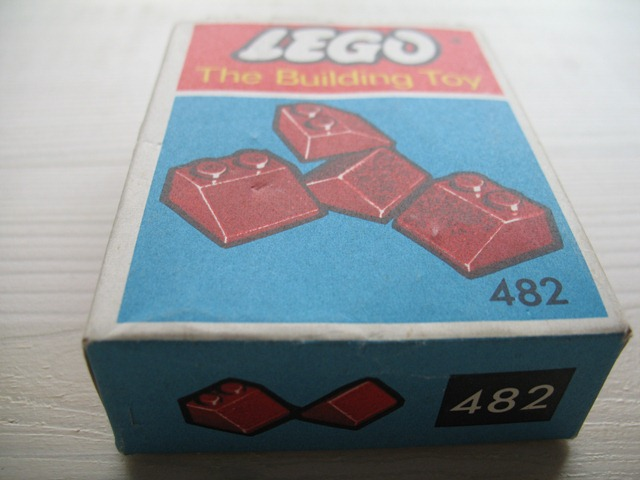 Slopes and Slopes Double 2 x 2, Red (The Building Toy)