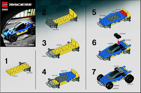 Blue and Yellow Racer