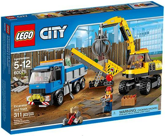 Excavator and Truck