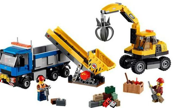 Excavator and Truck image 2