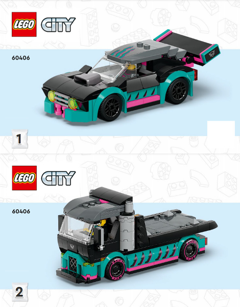 Race Car and Car Carrier Truck image 3