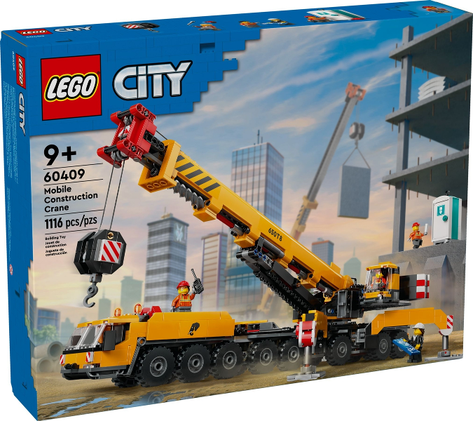 Yellow Mobile Construction Crane image 3
