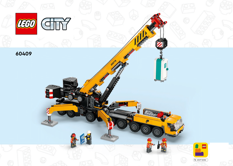 Yellow Mobile Construction Crane