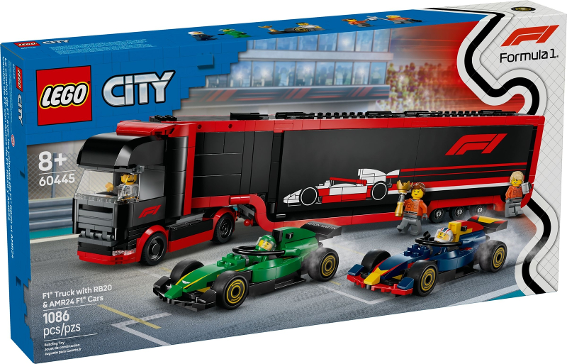 F1 Truck with RB20 & AMR24 F1 Cars image 2