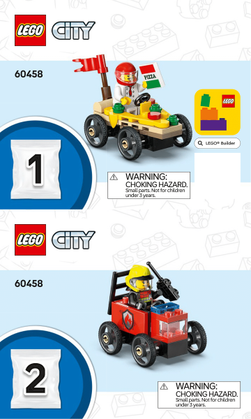 Pizza vs. Fire Truck Race Car Pack image 3