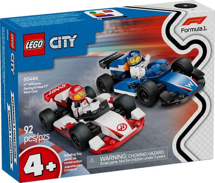 F1 Williams Racing & Haas F1 Race Cars