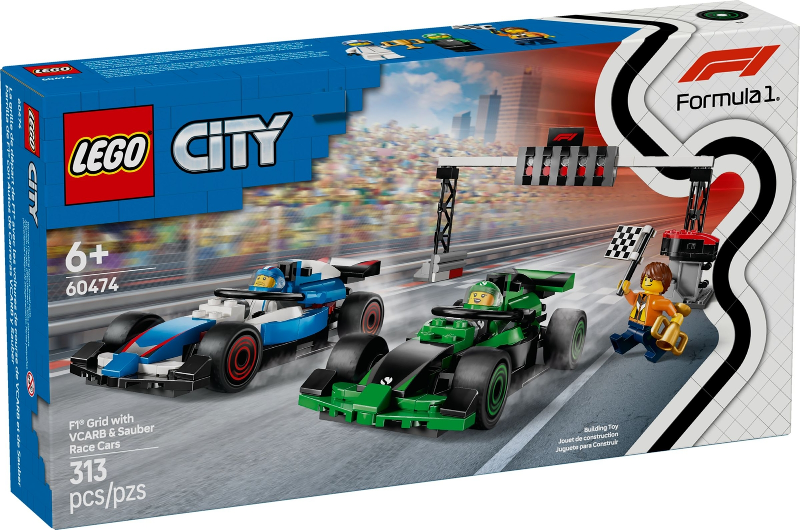 F1 Grid with VCARB & Sauber Race Cars