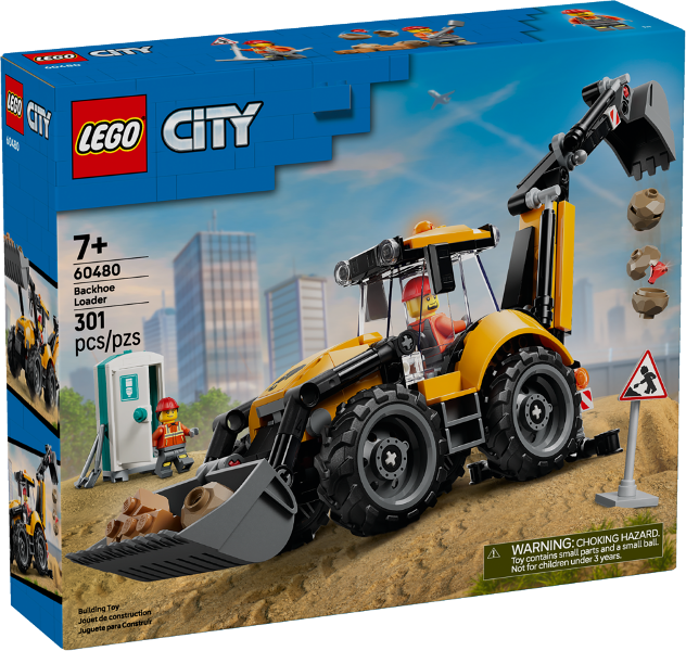 Yellow Backhoe Loader image 3