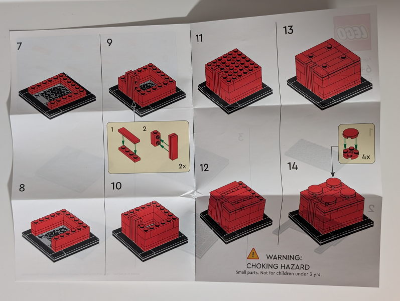 Buildable 2 x 2 Red Brick