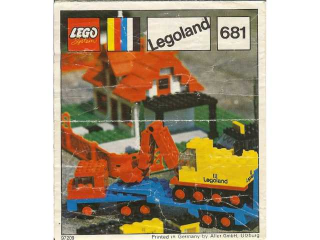 Low-Loader with 4 Wheel Excavator